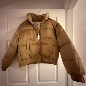 Abercombie Tan Puffer